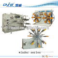 Plastic pipe coiler single double disk station winder machine